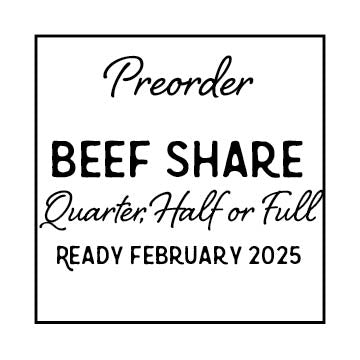 Beef Share Down Payment- Quarter, Half or Whole Beef Share